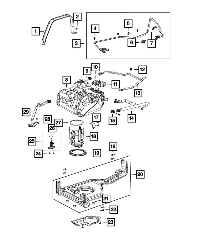68166194AA - Emission Controls: Tube Clip for Mopar Image image