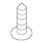 1249305167E - Body: Under-body Shield Screw for Kia: Cadenza, Carnival, EV6, Forte, Forte Koup, Forte5, K4, K5, K900, Niro, Niro EV, Optima, Rio, Sedona, Seltos, Sorento, Soul, Soul EV, Sportage, Stinger, Telluride Image