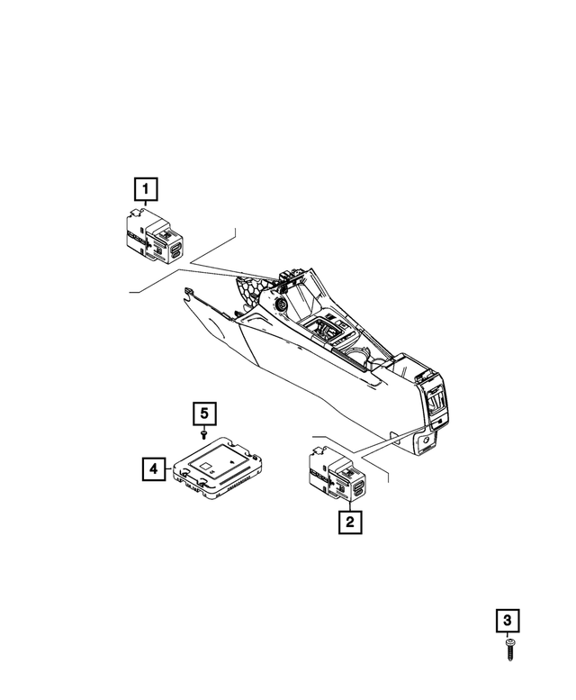 68632239AA - Electrical: Charging Port Usb for Mopar Image