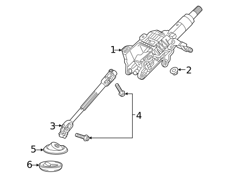 Steering Column Assembly for 2019 GMC Terrain #0