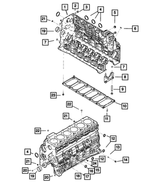 R8003549AA - Engine 6.7L Cummins (Diesel): Short Block Engine for Mopar Image