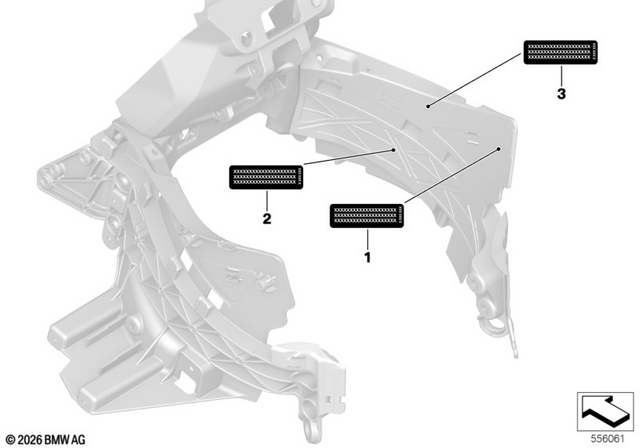 71228879852 - : Label "Emission Control Information" - US/Can for BMW-Motorrad Image