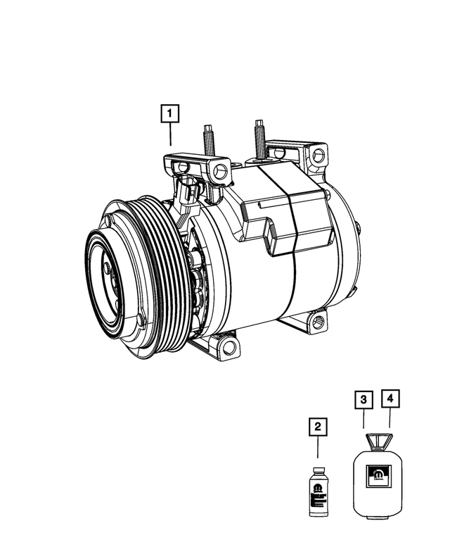 68224150AB - Air Conditioners and Heaters: Compressor Lubricant for Mopar Image