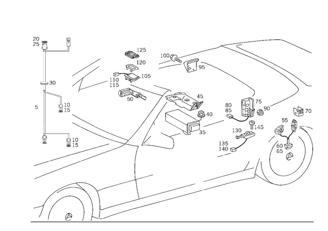 1295409213 - Electrical System: Wiring Harness for Mercedes-Benz Image image