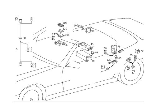 Folding Top Control for 1993 Mercedes-Benz 600SL #0