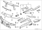 41118168910 - Bodywork: Exterior Right Engine Support for BMW Image