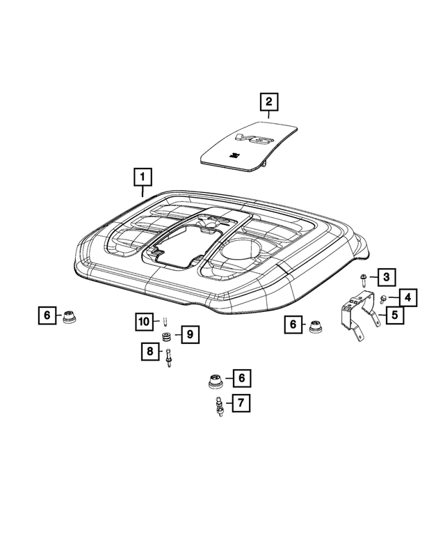4627274AA - 3.6L Gas; Engine: Engine Cover Attach Ball Stud for Mopar Image image