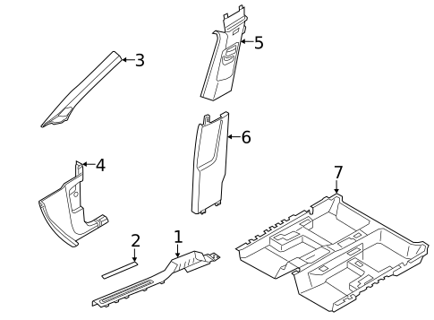 Interior Trim - Pillars for 2025 Volkswagen Taos #0