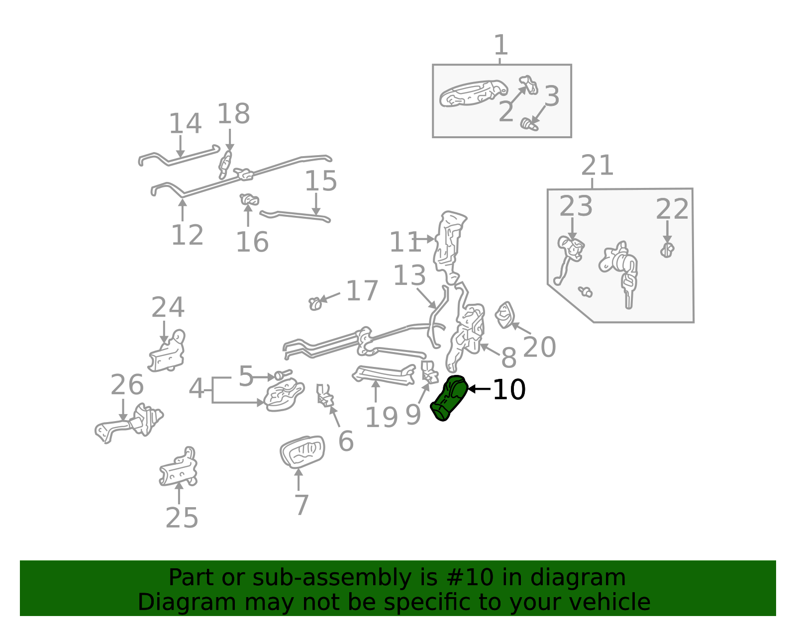 1998-2003 Toyota Sienna Door Lock Actuator Motor 69120-08010 | Toyota ...