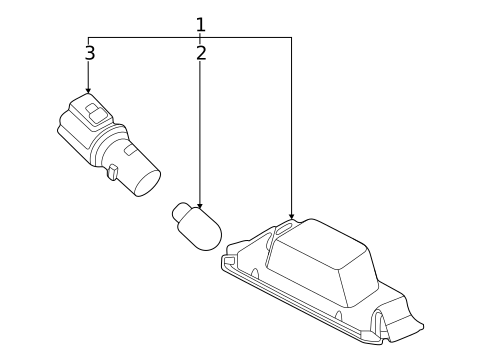 License Lamps for 2021 Kia K5 #0