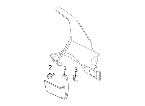 Exterior Trim - Quarter Panel for 2011 Nissan Versa #0