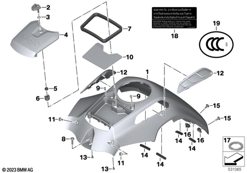 Motorcycle Trim Section, Windshield for 2022 BMW-Motorrad R 1250 GS Adventure #0