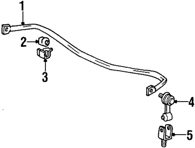 31351130850 - : Stabilizer Bar for BMW: 318i, 318is, 325, 325e, 325i Image