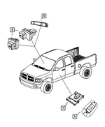 ZL301J3AA - Electrical: Power Seat Switch Bezel, Right for Mopar Image