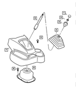 52107614AC - Manual Transmission 5 Speed: Gear Shift Lever Boot for Dodge: Ram 1500, Ram 2500, Ram 3500 Image
