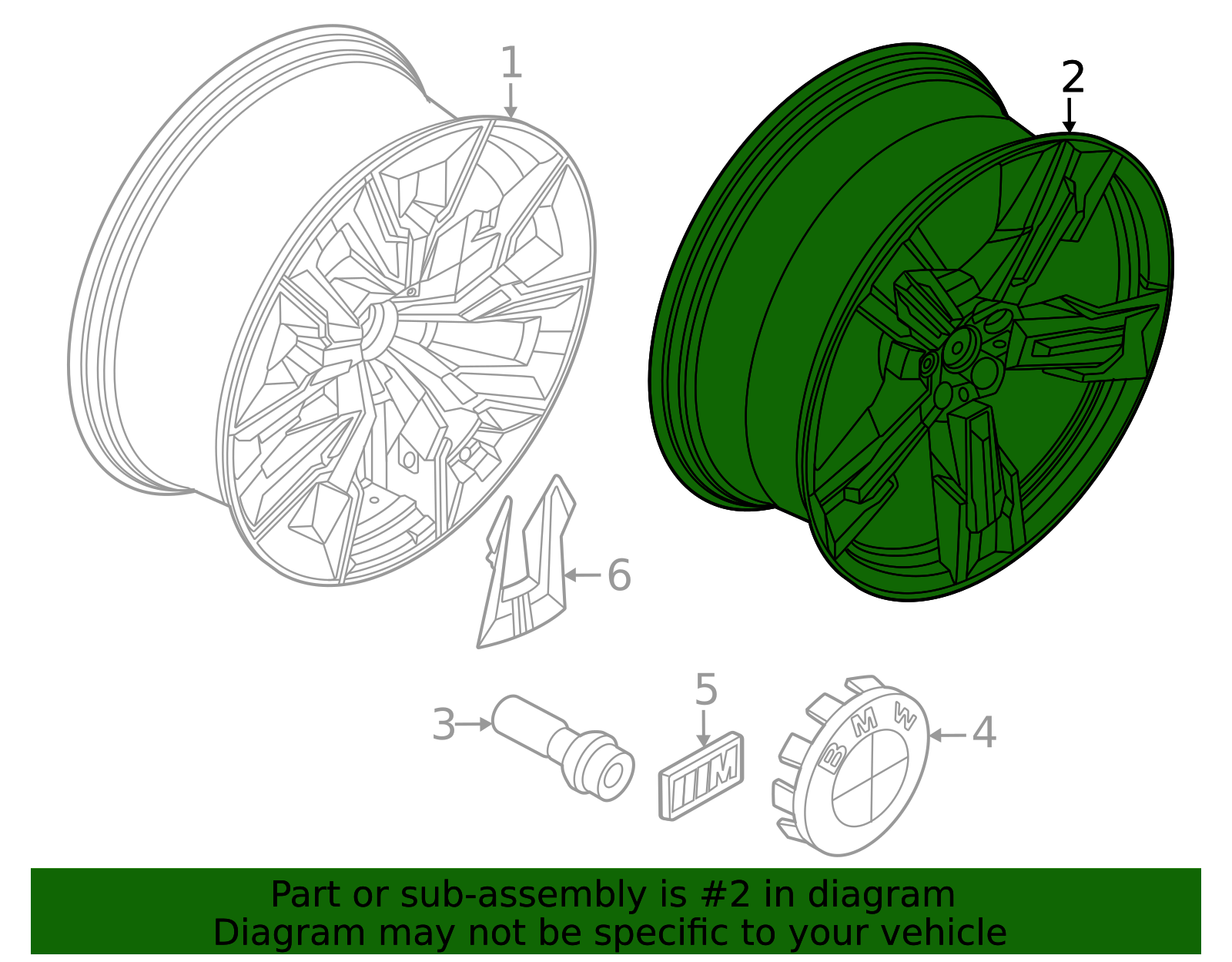 2025 BMW X3 Bmw Oem 911m Wheel In Matte Black 20