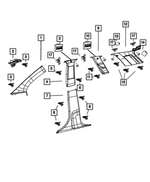 68050990AA - Interior Trim: Clip for Mopar Image