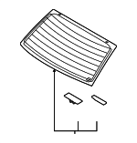 871101G010 - Body: Back Glass for Kia: Rio Image