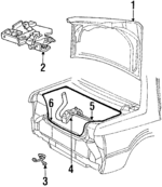 4719200 - Body: Lid for Chrysler: LeBaron | Dodge: Spirit Image