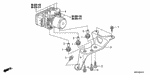57102SDA003 - Chassis: BOLT, MOUNTING for Acura Image