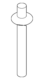 90671SDAA01 - Body: Deflector Rivet for Honda: Civic, Insight Image