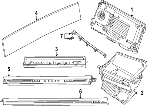 Cluster & Switches for 2024 BMW 530i #1