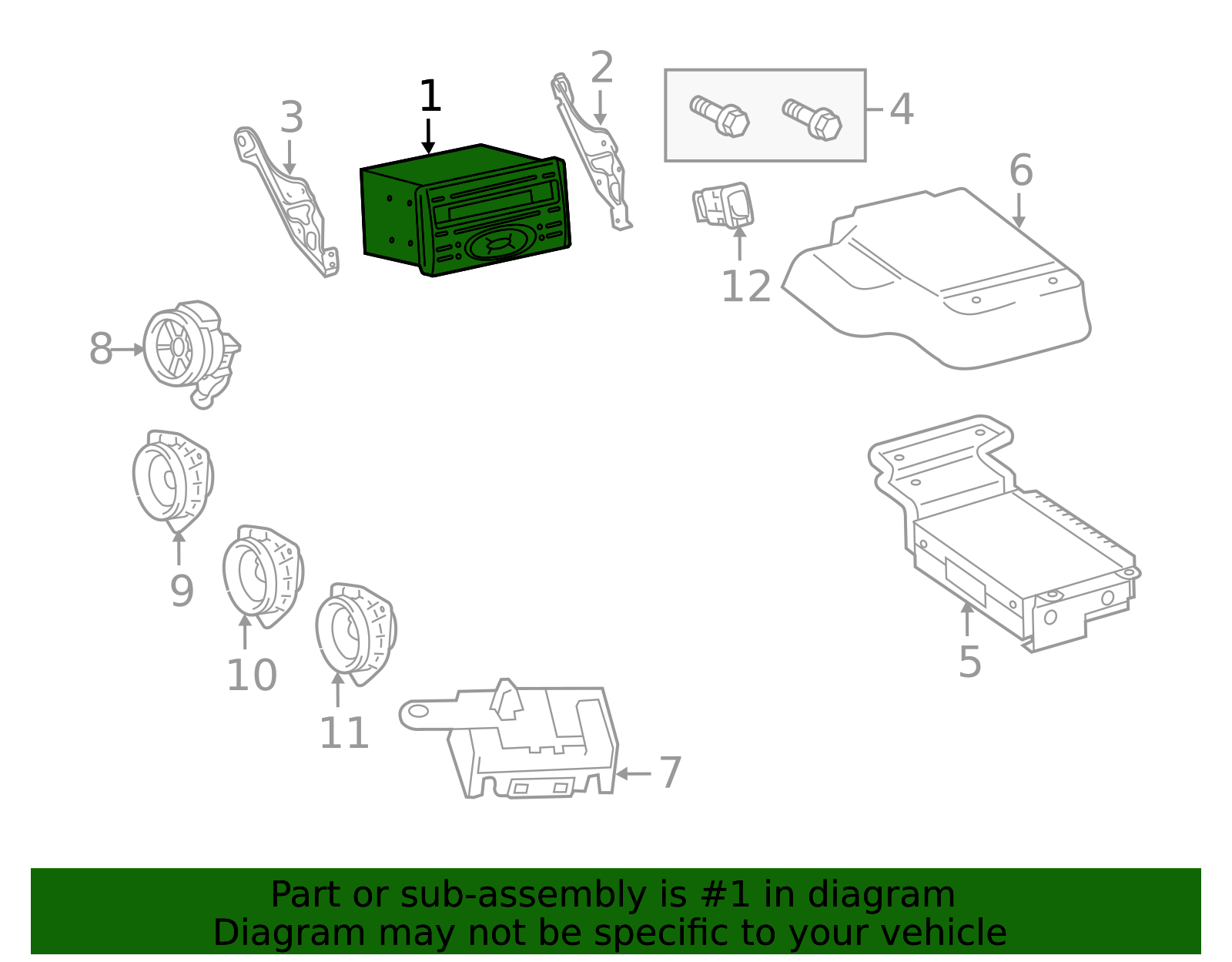 Toyota OEM Scion Standard Display Audio PT546-00140-BU | Toyota