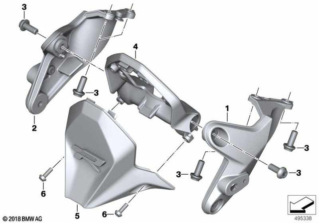 46638382817 - : Bracket F Instrument Cluster for BMW-Motorrad Image
