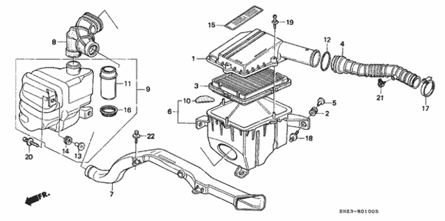 Air Cleaner for 1991 Honda CRX #0
