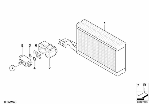 Evaporator / Expansion Valve for 2002 BMW 645Ci #0