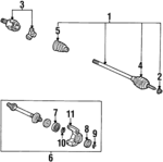 44011SX1951 - Suspension: Axle Assembly for Honda: Odyssey Image