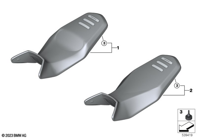 52537713890 - Ergonomics &amp; Comfort: Rubber Support - 25Mm for BMW-Motorrad Image