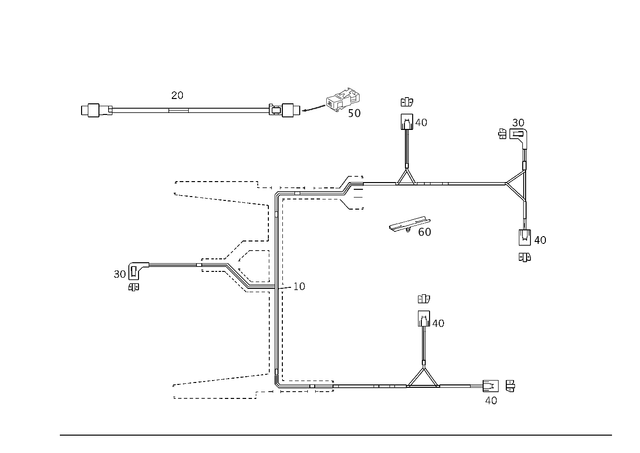 2205402809 - Special Equipment: Wiring Harness for Mercedes-Benz Image image