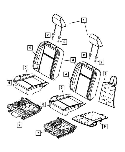Front Seats - First Row for 2011 Ram 3500 #12