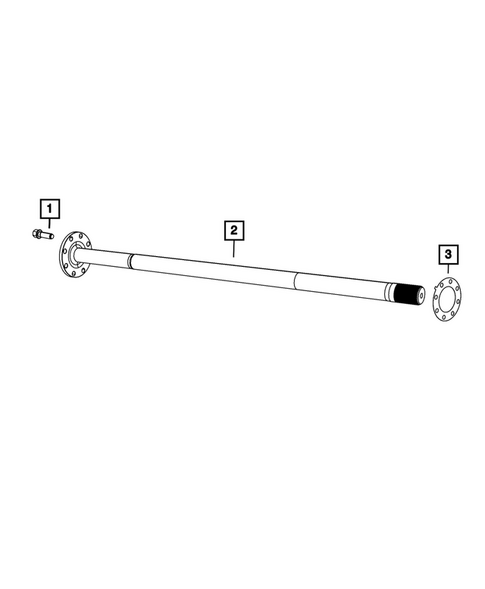 Rear Axle Shafts for 2018 Ram 2500 #0