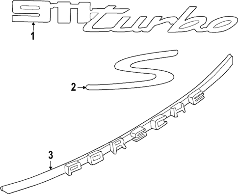Exterior Trim - Rear Bumper for 2023 Porsche 911 #2