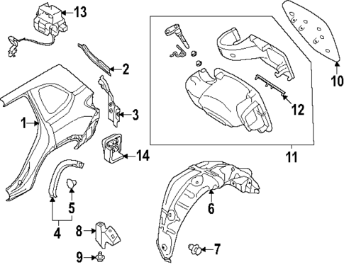 Quarter Panel & Components for 2025 Subaru Forester #0