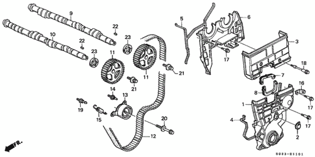 Camshaft - Timing Belt (DOHC) for 2000 Honda Civic #0