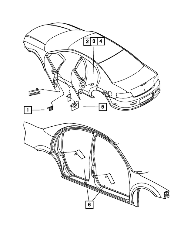 4649282AA - Labels All Vehicle Locations: Air Bag Warning Label for Mopar Image