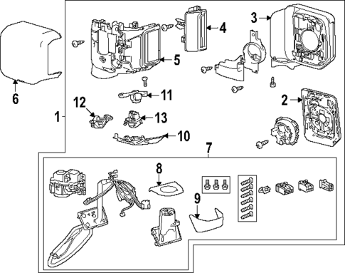 Outside Mirrors for 2024 Toyota Land Cruiser #0
