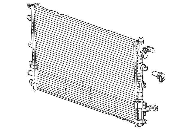 2011-2016 GM Drive Motor Battery Coolant Radiator 22765637 GM ...