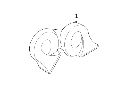 Horn for 2006 Cadillac STS #0