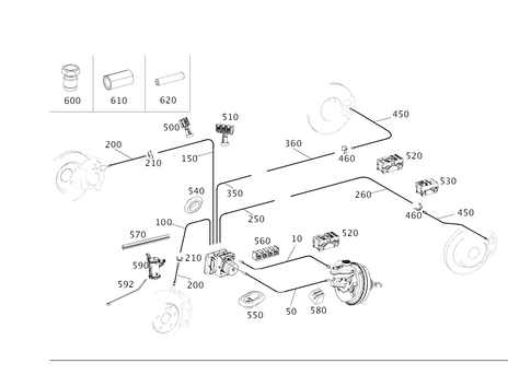 Brake Lines for 2021 Mercedes-Benz E350 #0