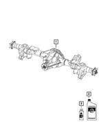52132195AC - Rear Axle; Corporate 9.25; Differential and Drive Line: Service Rear Axle for Mopar Image