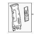 62410F6010C1 - Body: Upper Center Pillar Trim for Lexus Image
