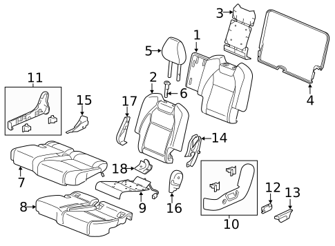 Second Row Seats for 2018 Acura MDX #0