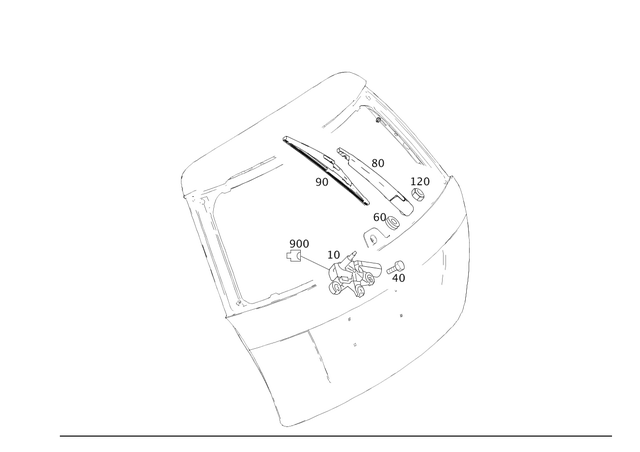 2048202245 - : Wiper Blade for Mercedes-Benz Image