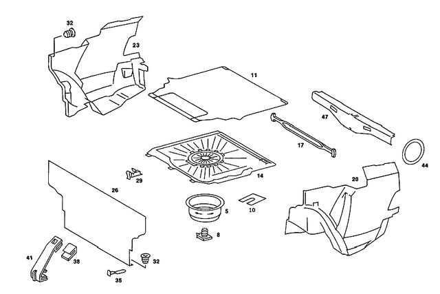 2016800542 - Covering and Lining: Floor Mat for Mercedes-Benz: 190, 190D, 190E Image