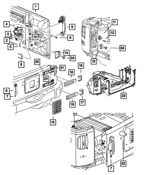 Deck Lid for 2009 Jeep Wrangler #0