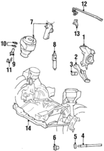 F5OY3A420A - Suspension: Lower Control Arm Bracket Assembly for Lincoln: Continental Image